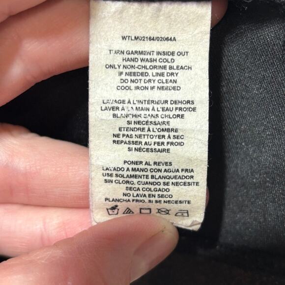 Wrangler Women's Cardigan Size S Black Bronze Shimmer Draped Open 3/4 Sleeve - Picture 5 of 9